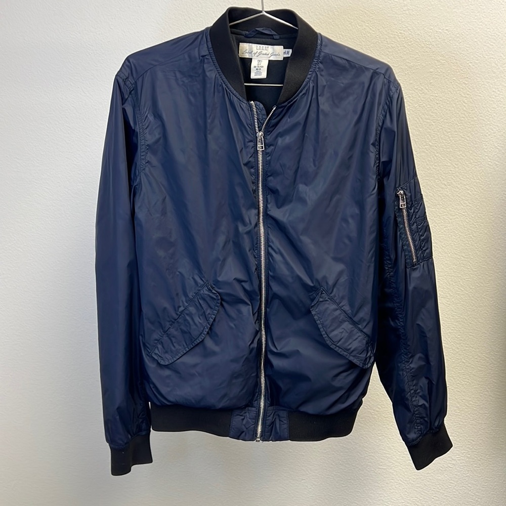 H&M Navy Bomber Jacket (S)
